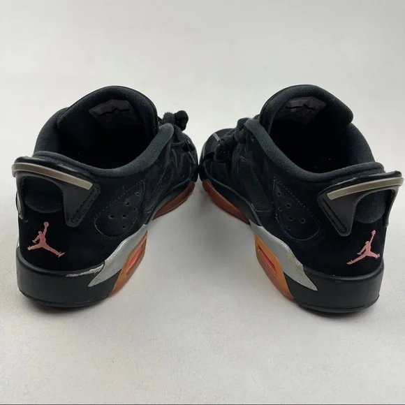 Nike Air Jordan 6 Retro Low GG Size 7Y (768878 022) Black/Sunblush/Silver - Picture 5 of 6